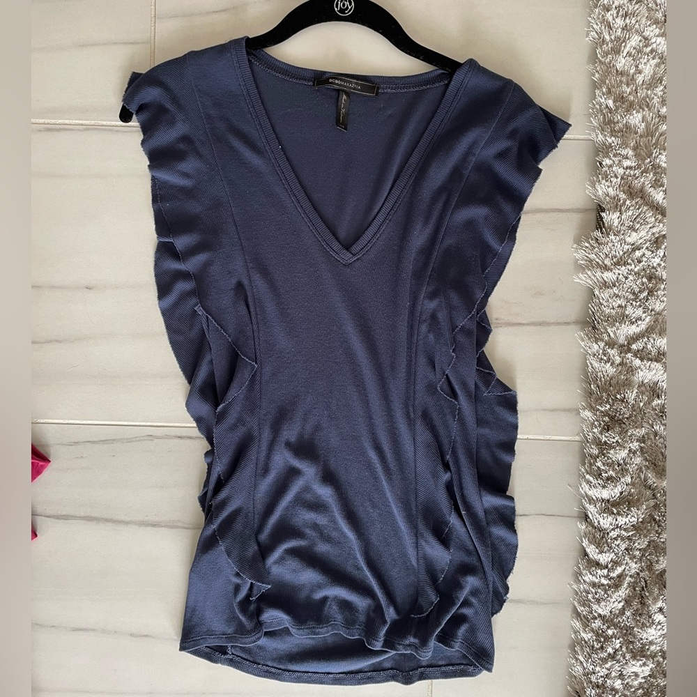 BCBGMaxazria blue soft top